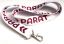 Weiser Lanyard mit wiederholtem PARAT-Logo